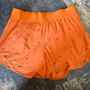 Lululemon Athletica Orange Athletic Shorts Lightweight Moisture-Wicking